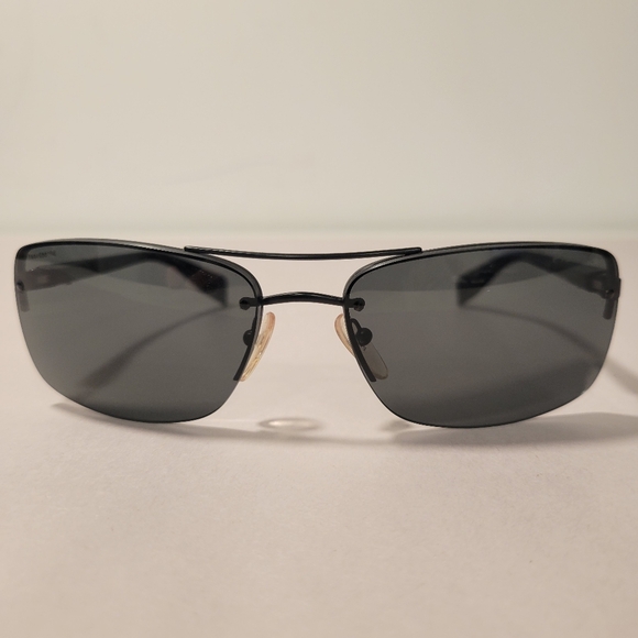 Prada Black and Gray Sunglasses Modern Design - Picture 1 of 14